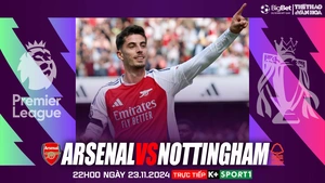 Nhận định, soi tỷ lệ Arsenal vs Nottingham 22h hôm nay 23/11, vòng 12 Ngoại hạng Anh