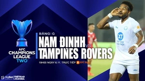 Nhận định, soi tỷ lệ Nam Định vs Tampines Rovers 19h00 ngày 6/11, vòng bảng AFC Champions League 2