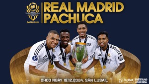 Soi Kèo, soi tỷ lệ Pachuca vs Real Madrid 0h00 ngày 19/12, FIFA Intercontinental Cup 2024