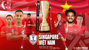 Xem trực tiếp bóng đá Việt Nam vs Singapore ở đâu? VTV có trực tiếp bán kết lượt về AFF Cup 2024?