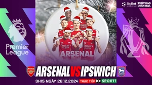 Nhận định, soi tỷ lệ Arsenal vs Ipswich (3h15 ngày 28/12), vòng 18 Ngoại hạng Anh