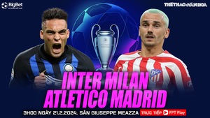 Nhận định bóng đá Inter Milan vs Atletico Madrid (3h00, 21/2), vòng 1/8 Cúp C1 châu Âu 