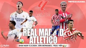 Nhận định bóng đá Real Madrid vs Atletico Madrid, vòng 23 La Liga (03h00 hôm nay 5/2)