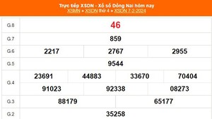 XSDN 7/2, kết quả xổ số Đồng Nai hôm nay 7/2/2024, KQXSDN ngày 7 tháng 2
