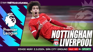 Nhận định Nottingham vs Liverpool (22h00, 2/3), Ngoại hạng Anh vòng 27