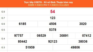 XSBTH 14/3, kết quả Xổ số Bình Thuận hôm nay 14/3/2024, trực tiếp XSBTH ngày 14 tháng 3