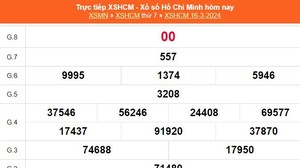 XSHCM 16/3, XSTP, kết quả xổ số Thành phố Hồ Chí Minh hôm nay 16/3/2024, trực tiếp XSHCM ngày 16 tháng 3