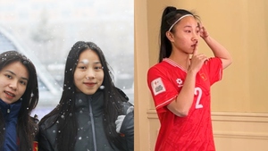 Hot girl tuyển trẻ Việt Nam đón sinh nhật đặc biệt, đàn em Huỳnh Như chụp ảnh dưới mưa tuyết trước trận gặp Nhật Bản
