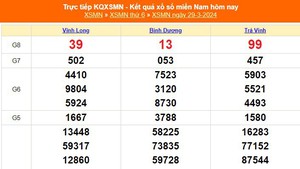 XSMN 29/3, kết quả xổ số miền Nam hôm nay 29/3/2024, KQXSMN ngày 29 tháng 3