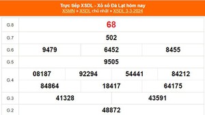 XSDL 3/3, kết quả xổ số Đà Lạt hôm nay 3/3/2024, KQXSDL ngày 3 tháng 3
