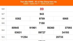 XSHG 30/3, kết quả xổ số Hậu Giang hôm nay 30/3/2024, XSHG ngày 30 tháng 3