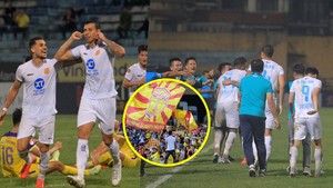 'Nhân tố thứ 12' giúp CLB Nam Định thắng nghẹt thở trước CLB Hà Nội trên sân Hàng Đẫy