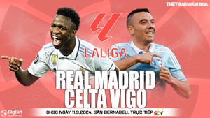 Nhận định bóng đá Real Madrid vs Celta Vigo, La Liga vòng 28 (0h30 hôm nay 11/3)