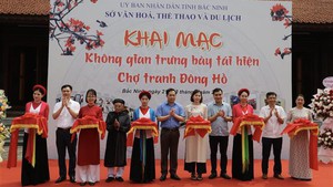 Bắc Ninh tái hiện chợ tranh Đông Hồ xưa