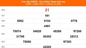 XSBTH 4/4, kết quả Xổ số Bình Thuận hôm nay 4/4/2024, XSBTH ngày 4 tháng 4
