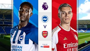 Link xem trực tiếp Brighton vs Arsenal (23h30, 6/4) trên K+Sport1