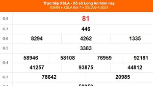 XSLA 6/4, kết quả Xổ số Long An hôm nay 6/4/2024, XSLA ngày 6 tháng 4