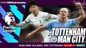 Nhận định bóng đá Tottenham vs Man City, đá bù Ngoại hạng Anh (2h00 hôm nay 15/5)