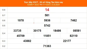 XSVT 11/6, kết quả xổ số Vũng Tàu hôm nay 11/6/2024, trực tiếp xổ số hôm nay
