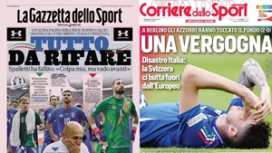 Báo chí Ý thất vọng khi đội nhà bị loại ở vòng 1/8 EURO: 'Quá nhiều sai lầm từ HLV'