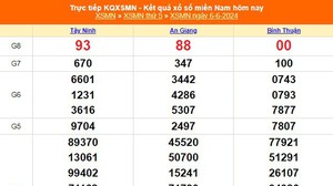 XSMN 6/6, kết quả xổ số miền Nam hôm nay 6/6/2024, trực tiếp xổ số thứ Năm