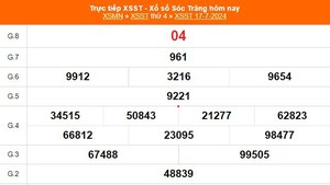 XSST 17/7, kết quả xổ số Sóc Trăng hôm nay ngày 17/7/2024, trực tiếp kết quả xổ số hôm nay