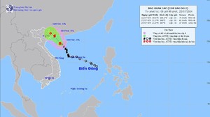 Bão số 2 có thể gây mưa lớn kéo dài ở Bắc Bộ và Bắc Trung Bộ