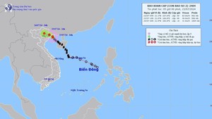 Bão số 2 suy yếu thành áp thấp nhiệt đới