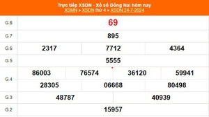 XSDN 24/7, kết quả xổ số Đồng Nai hôm nay ngày 24/7/2024, kết quả xổ số hôm nay