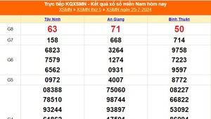 XSMN 27/7, kết quả xổ số miền Nam hôm nay 27/7/2024, trực tiếp kết quả xổ số hôm nay