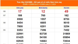 XSMN 6/7, kết quả xổ số miền Nam hôm nay 6/7/2024, trực tiếp xổ số hôm nay