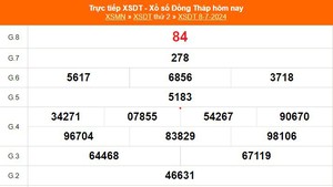 XSDT 8/7, kết quả xổ số Đồng Tháp hôm nay 8/7/2024, trực tiếp XSDT hôm nay