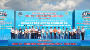 Hấp dẫn ngày khai màn giải bóng đá Hội đồng hương thị xã Nghi Sơn tại miền Nam