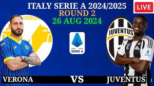 Lịch thi đấu bóng đá hôm nay 26/8: Verona vs Juventus đấu lúc mấy giờ?