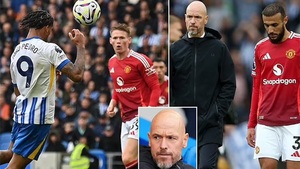 MU thua Brighton, Ten Hag đổ lỗi cho hàng phòng ngự quá 'mềm yếu'