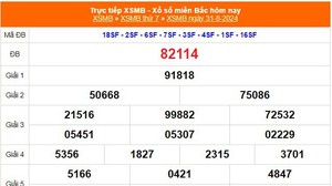 XSMB 31/8 - Kết quả Xổ số miền Bắc hôm nay 31/8/2024 - Trực tiếp xổ số hôm nay ngày 31 tháng 8