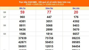 XSMN 6/8, kết quả xổ số miền Nam hôm nay ngày 6/8/2024, kết quả XSMN hôm nay