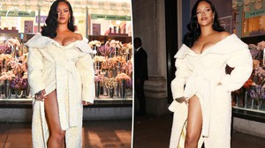 Rihanna cực kỳ gợi cảm trong chiếc choàng tắm mang thương hiệu của mình