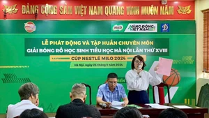 Khởi động giải bóng rổ học sinh Tiểu học Hà Nội CÚP NESTLÉ MILO 2024