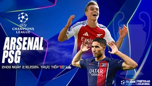 Nhận định, soi tỷ lệ Arsenal vs PSG 2h00 ngày 2/10, cúp C1 châu Âu