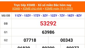 XSMB 19/1 - Kết quả Xổ số miền Bắc hôm nay 19/1/2025 - KQSXMB Chủ nhật ngày 19 tháng 1