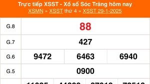 XSST 29/1 - Kết quả xổ số Sóc Trăng hôm nay 29/1/2025 - Trực tiếp XSST ngày 29 tháng 1