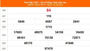 XSDT 13/10 - Kết quả xổ số Đồng Tháp hôm nay 13/10/2025 - Trực tiếp XSDT ngày 13 tháng 10
