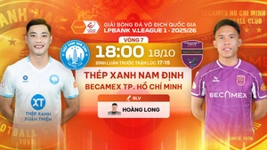 Link xem trực tiếp bóng đá Nam Định vs Becamex TPHCM 18h00 hôm nay, V-League vòng 7