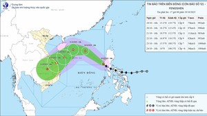 Bão số 12 có khả năng mạnh thêm trong 24 giờ tới