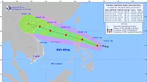Áp thấp nhiệt đới mạnh lên thành bão với tên quốc tế là Matmo