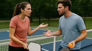 Nhiều bà vợ ép chồng chỉ được chơi pickleball khi có vợ đi kèm