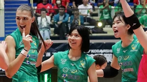 Thanh Thúy thi đấu cực 'cháy', giúp Gunma Green Wings đánh bại đội bóng cũ PFU Blue Cats