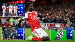 Cúp Liên đoàn Anh đêm qua: Man City, Arsenal thể hiện bản lĩnh, Chelsea thắng kịch tính 7 bàn