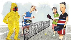 Trời mưa ngập vẫn chơi pickleball sẽ rất nguy hiểm